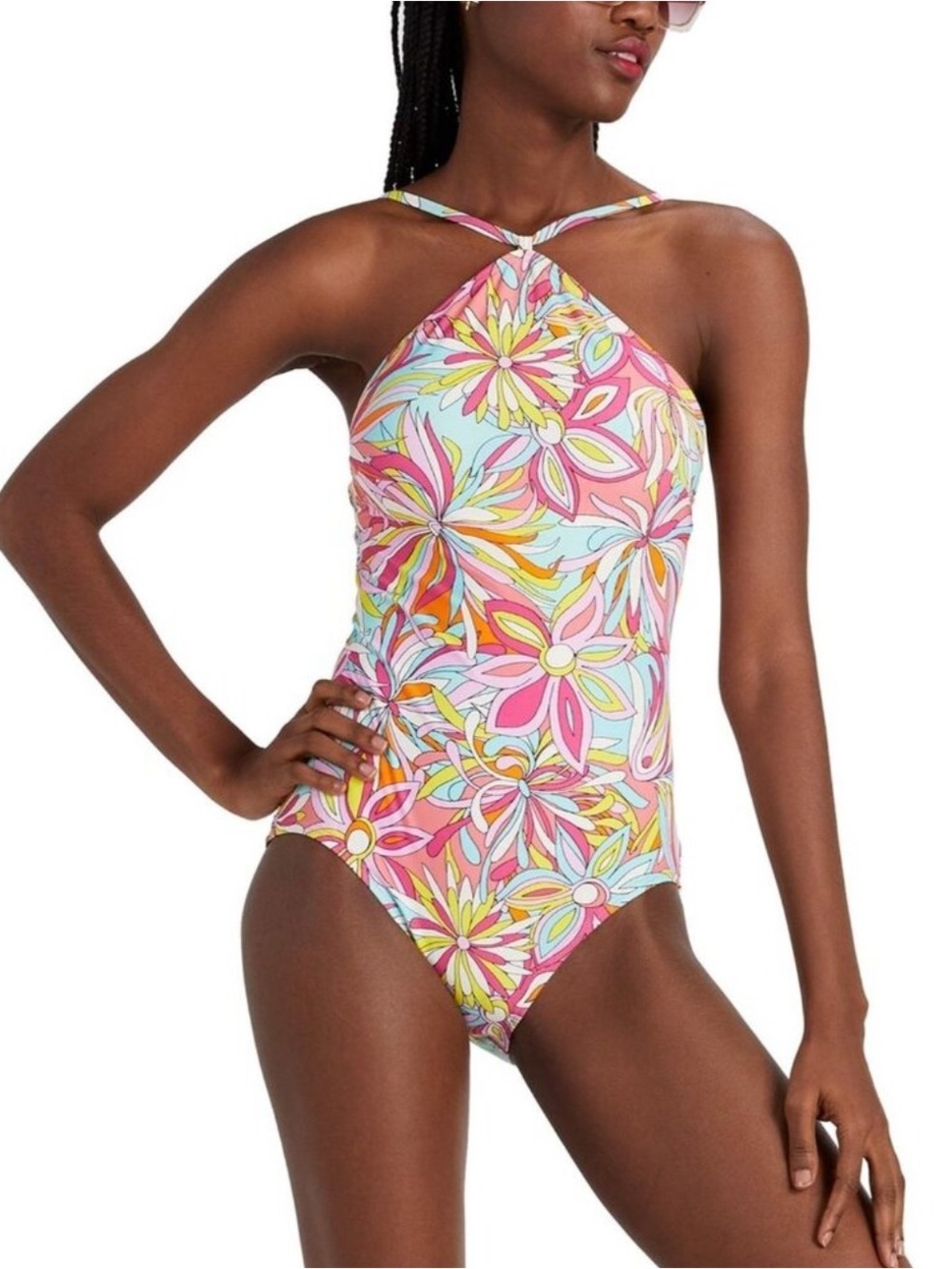 Kate Spade Anemone Halter One Piece Bathing Suit - Size Medium
